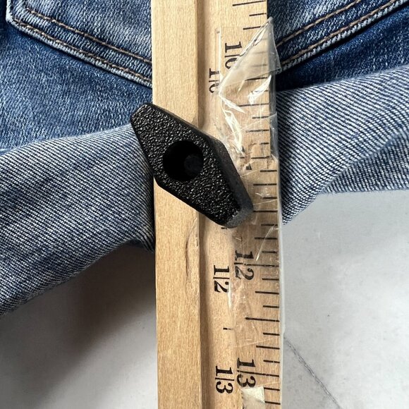 American Eagle Short Women 26* Curvy Hi Rise Shortie Blue Distressed Denim Tag 6 - Picture 11 of 16